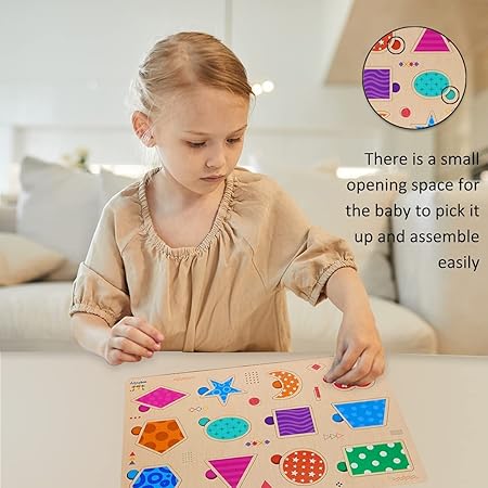 Wooden Peg Puzzle (Total 12 Design)
